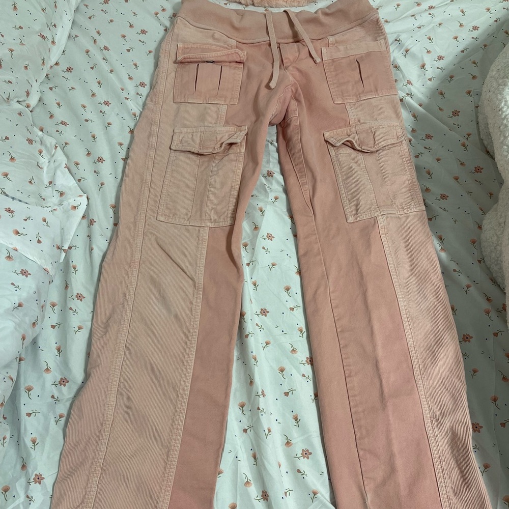Y2K vintage LOW RISE pink cargos